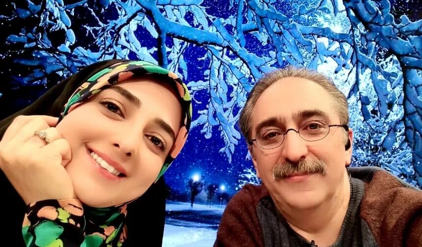 فیلم تغییر چهره  ناگهانی شهرام شکیبا در تلویزیون !  / نقش سلیقه خانم مجری در چهره آقای مجری !