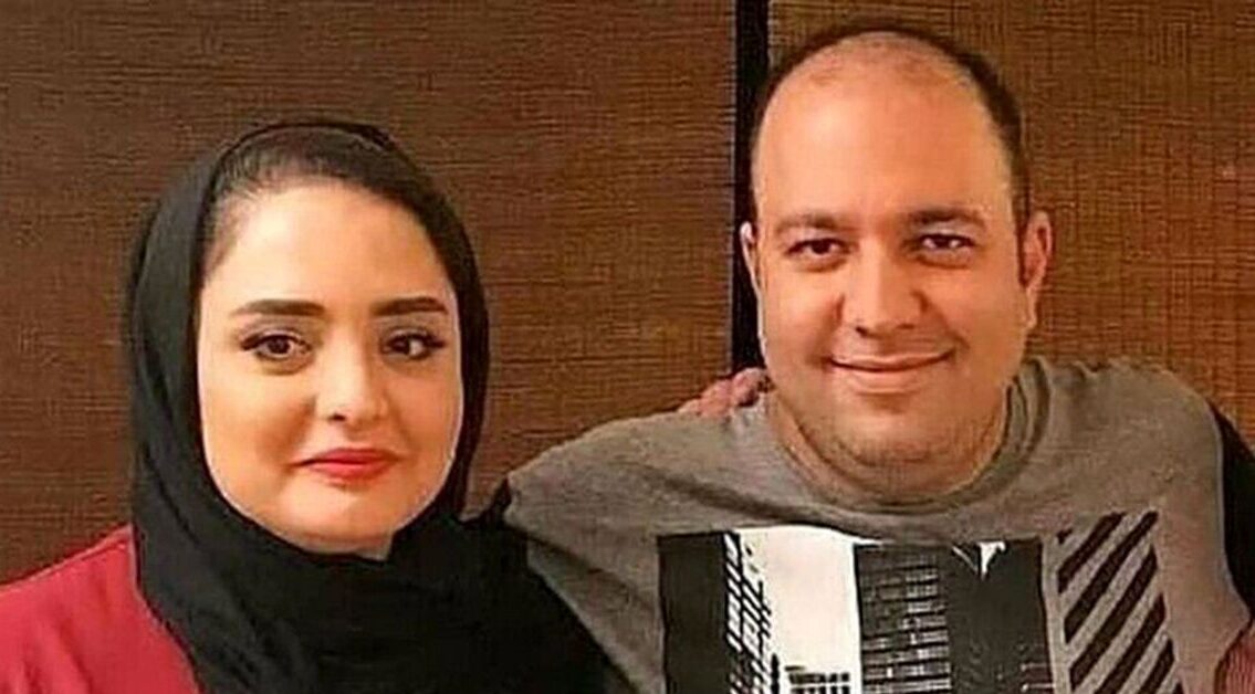 واکنش نرگس محمدی به کلیپ خط چشم کشیدن و آرایش زنانه شوهرش علی اوجی /  علی نمی دونه که من این فیلم رو در اینستاگرام پخش کردم !